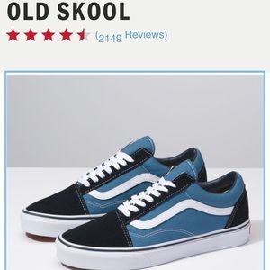 Vans Old Skool Navy/White, Suede/Canvas